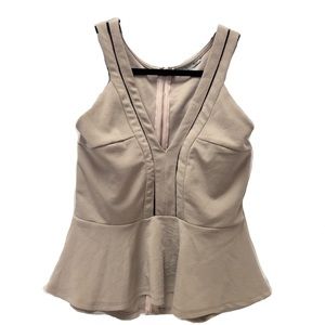 CHARLOTTE RUSSE | Sleeveless nude/tan  top | L